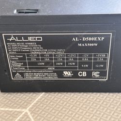 Allied 500W Power Supply. Working Perfect