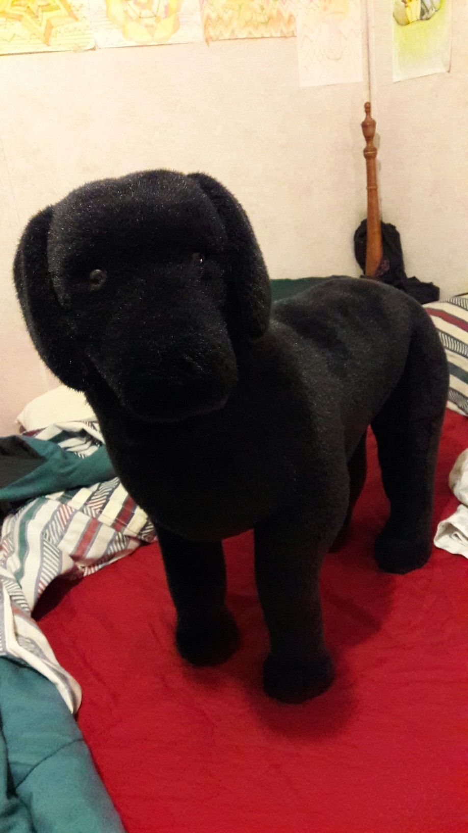 (New) Life-like Black Lab Plush Doll