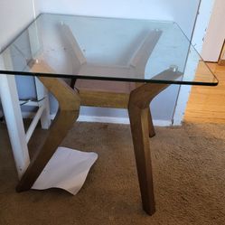 Glass Side Table 