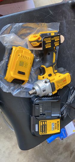 1/2 in. Impact Wrench with Detent Pin Anvil with 2.0AH Battery and Charger