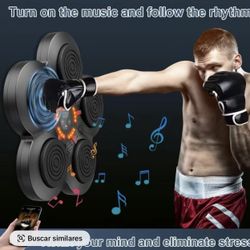 Smart Boxing Machine, Wall Mounted Bluetooth Punching Machine with Smart Display, Boxing Training Equipment for Adults and