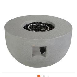 30 inch Propane Round Fire Pits Outdoors with Lava Rocks