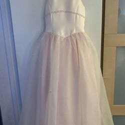 Girls Beautiful Baby Pink Special Occasion Sleeveless Dress, 7