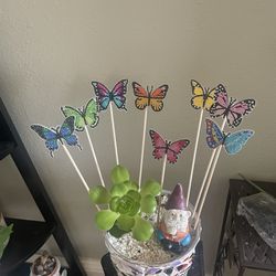 Diamond Art Butterfly Pot Decoration