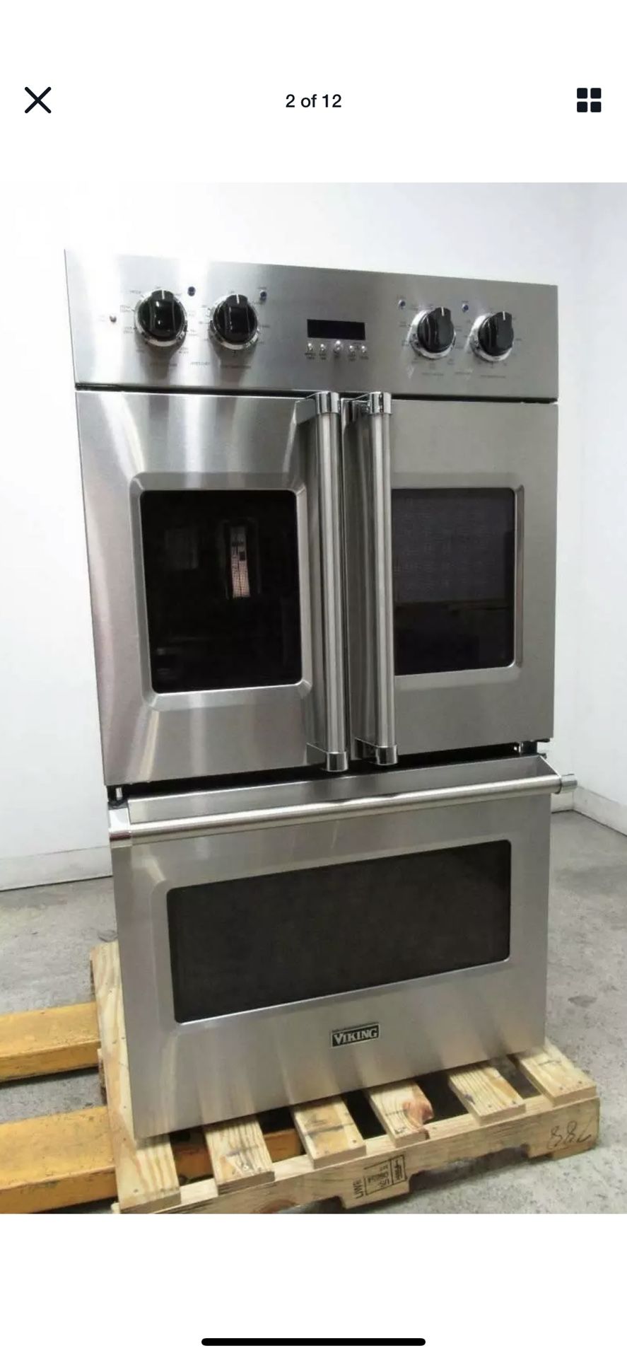 Viking French door double oven