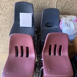 Small. Chairs. For. Kids. Small. Blue Ones$15 Each. Purple Medium. $20. Each 