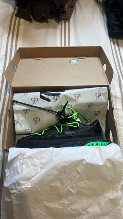 Size 8 Nike Blazer Low Off-White Black Electro Green