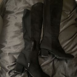Black Knee Boots
