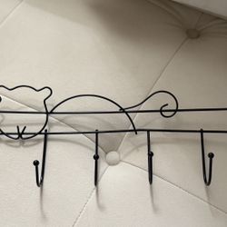 Cat-Shaped Over-the-Door Hook – 6 Hooks