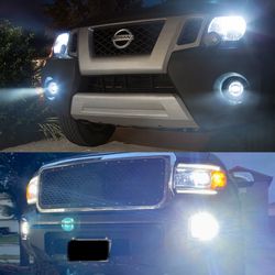 White 9005 HB3 LED Bulbs Headlight Conversion Kit High Beam Bright
