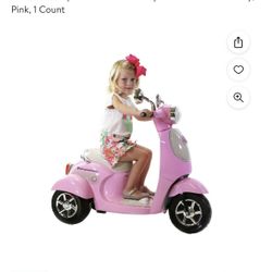 Honda Metropolitan 3 Wheel 6v Kids Scooter Pink