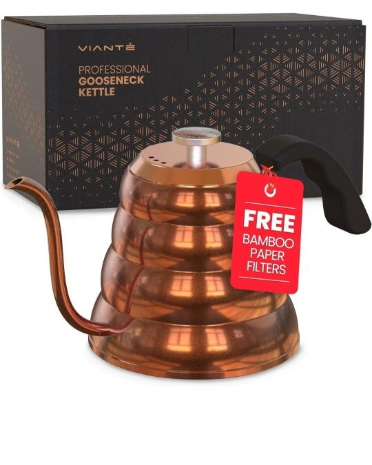 Kettle with Thermometer for Drip Coffee and Tea.