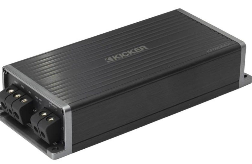 Kicker 51KPX500.1
Compact all-weather mono subwoofer amplifier — 500 watts RMS x 1 at 1 ohm