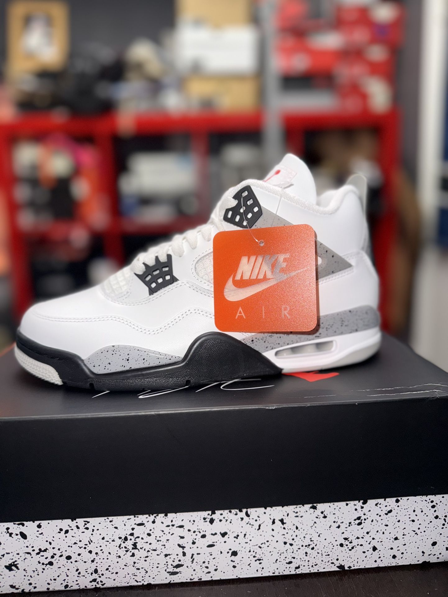 Jordan 4 White Cement All Sizes With Receipt .