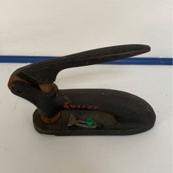 SWIFTY 3/4" HAND PRESS PUNCH HOLE MACHINE INDUSTRIAL CAST IRON