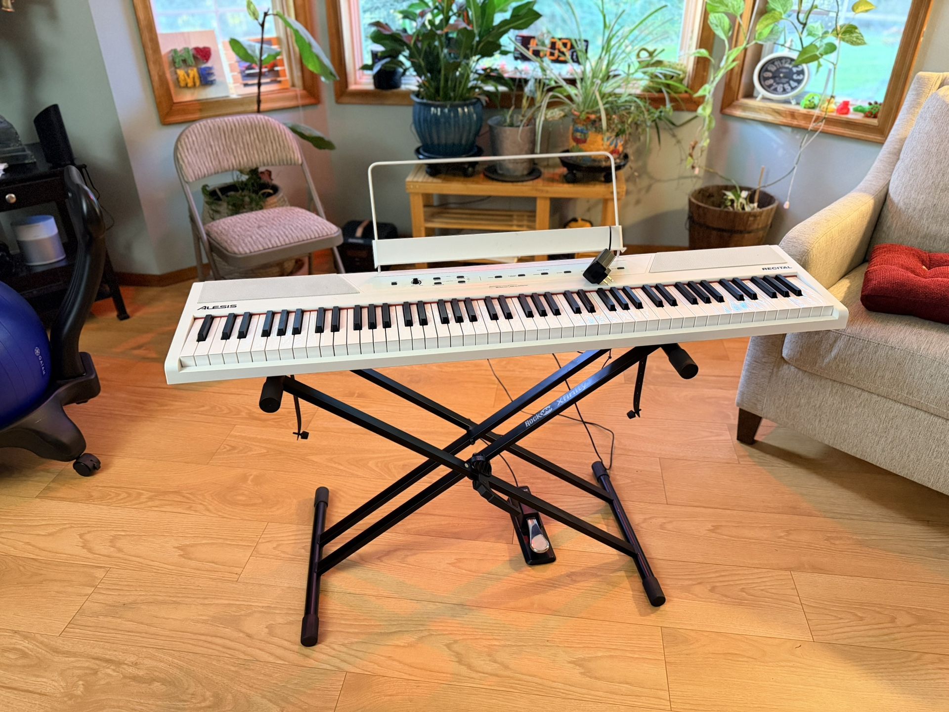 Alesia Recital 88 Key Piano/keyboard Plus Stand And Pedal