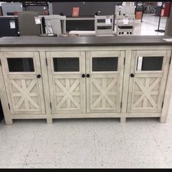 Brand New Ashley ⭐️ Bolanburg Two Tone Extra Large Tv Stand⭐️ Financing Options⭐️