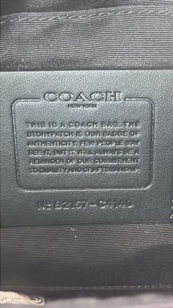 COACH Signature Backpack Black Gray with Red Zippers