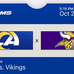 Rams Vikings  4 Tickets