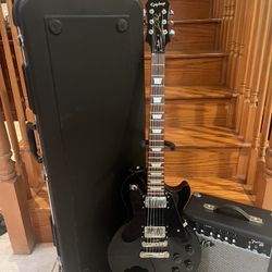 Epiphone Studio Les Paul (Mint/Upgraded) W/ Hardshell Case, Fender Amp