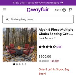 Alyah 8 Piece Multiple Chairs Seating Group with Cushions