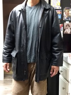 3/4 Black (real) Leather Jacket