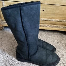 Original UGG Australia Black Tall Winter Boots Size 13