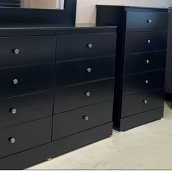 Set Eight And Five Drawers Dressers Rails 