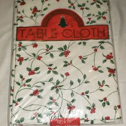 Christmas/Holiday Vinyl Tablecloth, Oblong
