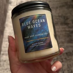 Blue Ocean Waves Candle