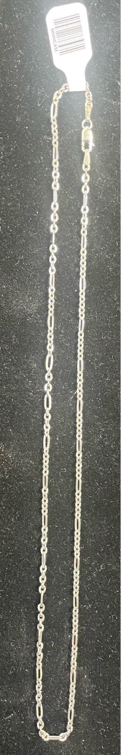 14k white gold 18in chain with lobster clasp