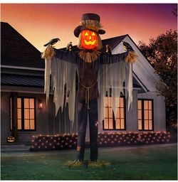 8 ft ANIMATED SCARECROW HALLOWEEN