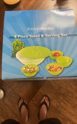 Kitchen Worthy 8 Piece Salad Serving Set