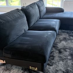 Black Sectional sofa 