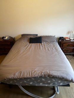 Serta icomfort temptouch memory foam mattress with the platform bed frame - queen size