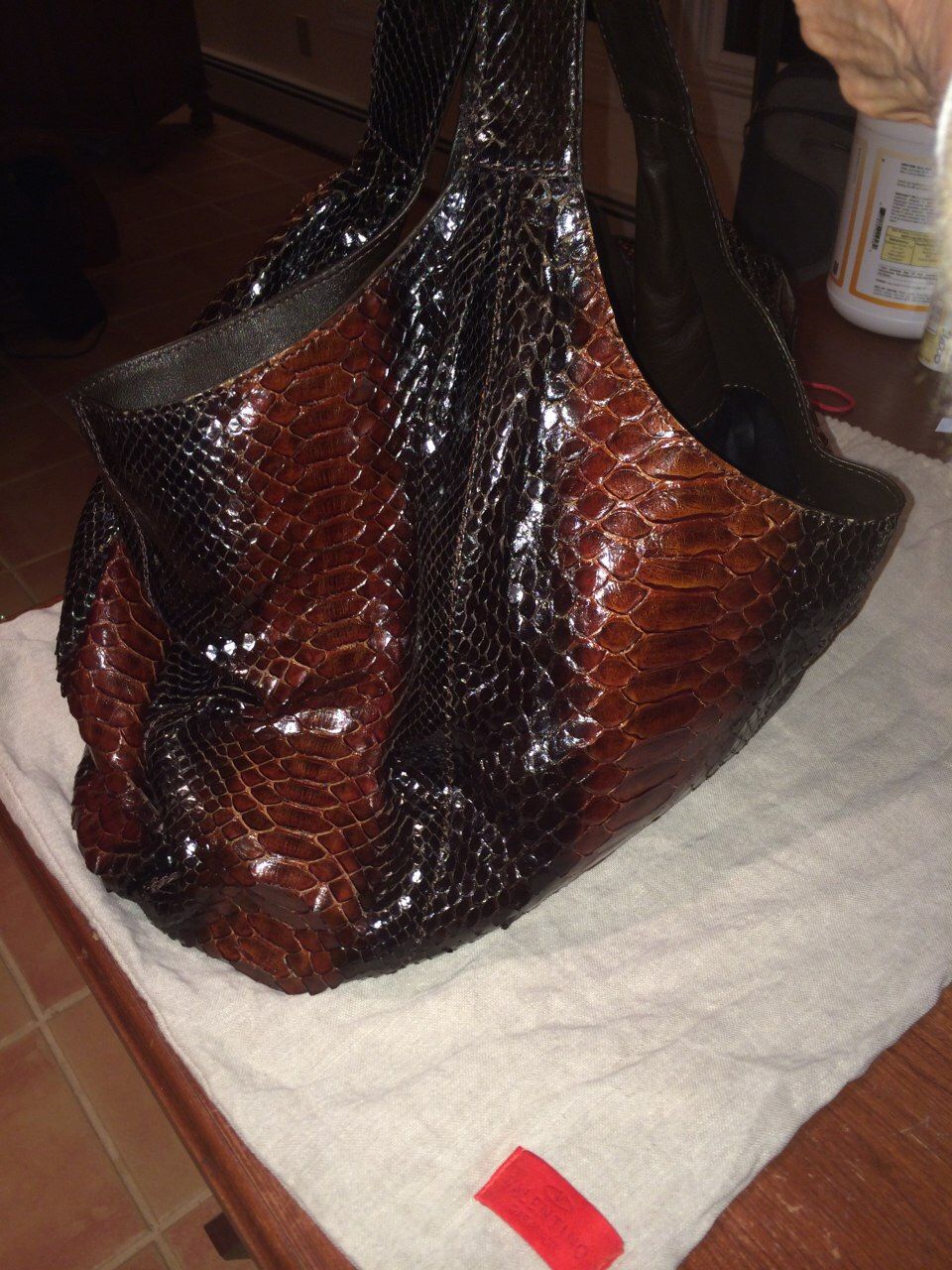 RARE Runway Snakeskin (Python) Shoulder Bag By Valentino
