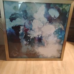 Beautiful Framed Picture Over 200 Too Big Since I Moved. Original Price Still On The Back 