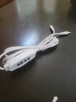 White LED Dimmer Adapter, LED Dimming Controlle Extension Cable with On/Off Switch r for LED Light Bulb Lamps  Power Cable