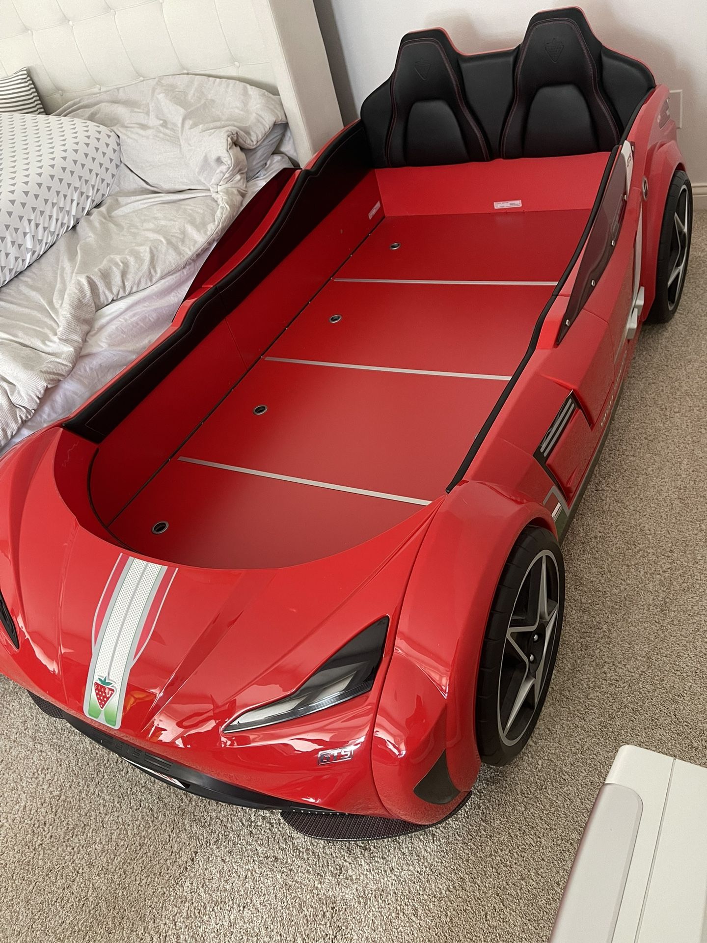 Cilek GTS Racer Kids Car Bed Red Twin Mattress Pending for Sale in