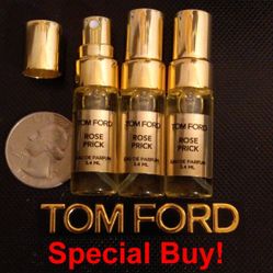 3 TOM FORD fragrances ROSE PRICK