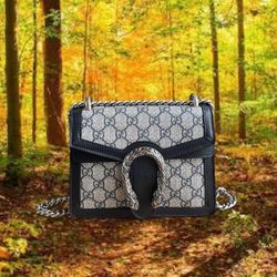 Gucci Dionysus GG Small Shoulder Bag Beige Blue