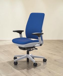 Steelcase Amia Fabric Chair – New In Box, Silver Frame | $800