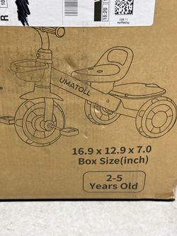 Toddler Tricycle Bike Toy 2-5 Years