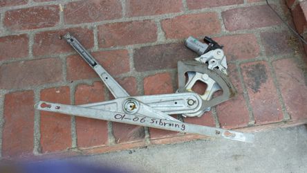02 Sebring front driver power window regulator