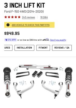 3inch Rough Country Lift Kit F150 4WD 2014-2020
