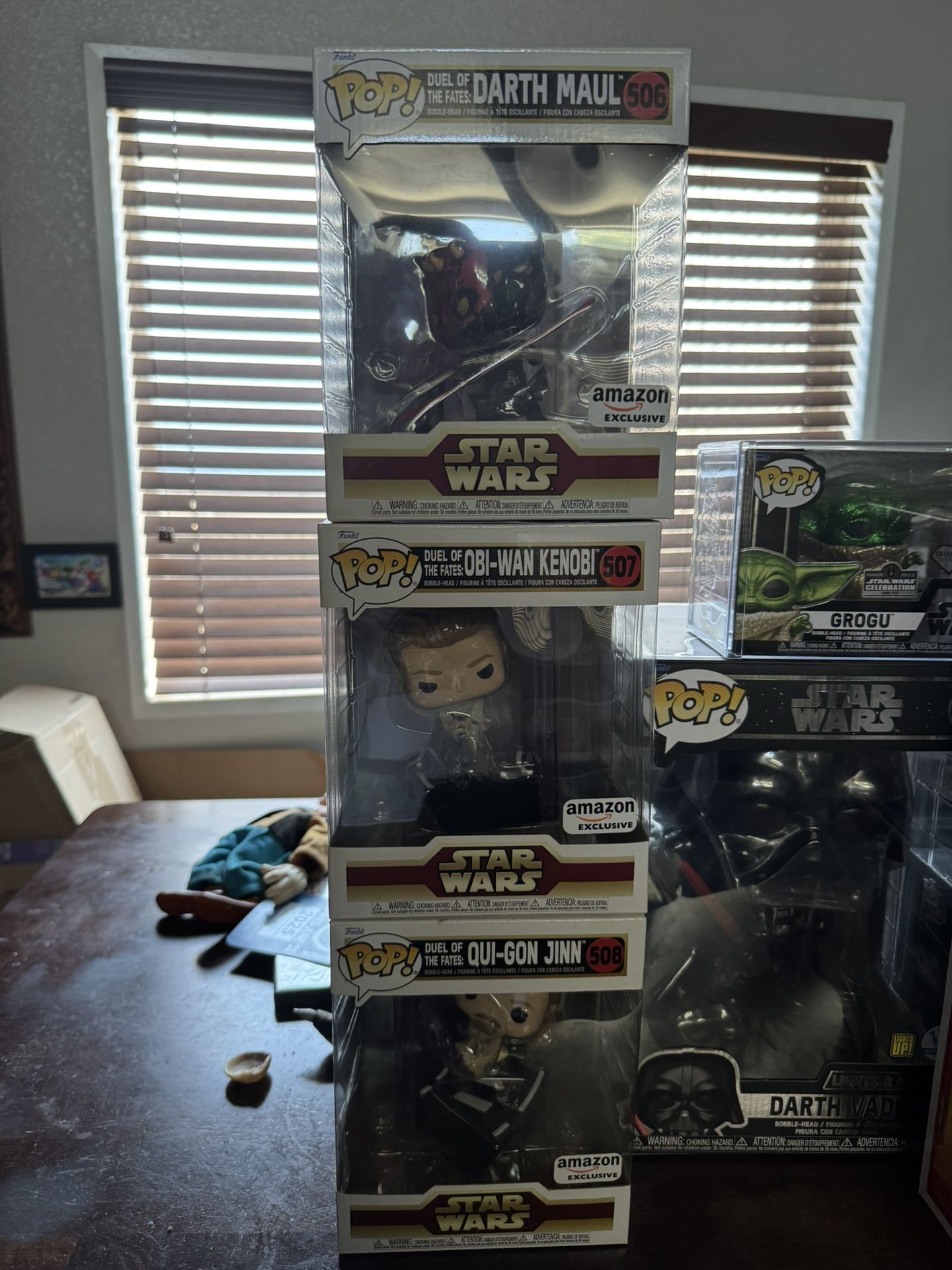 Star Wars Funk Pop Deluxe Amazon Exclusive Duel Of The Fates Set