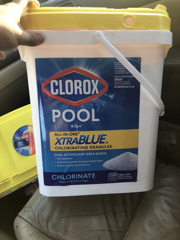 Xtrablue clorox chlorinating granules 40 lbs x2 for Sale in Goodyear