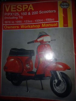 3 vintage Vespa workload manuals