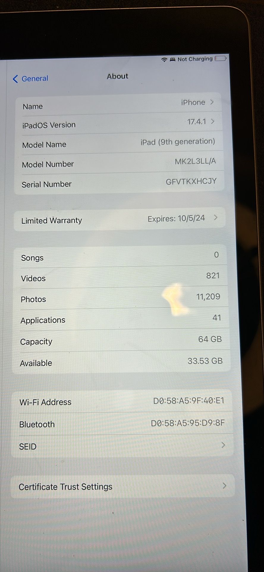 iPad 9th Generation