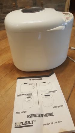 Bread maker with manual
